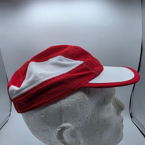 Currens Adults Red White Athletic Hat Casual Outdoors Running Walking Comfort - Picture 4 of 9